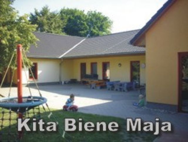 Bild zeigt das Gebäude der DRK Kita "Biene Maja"