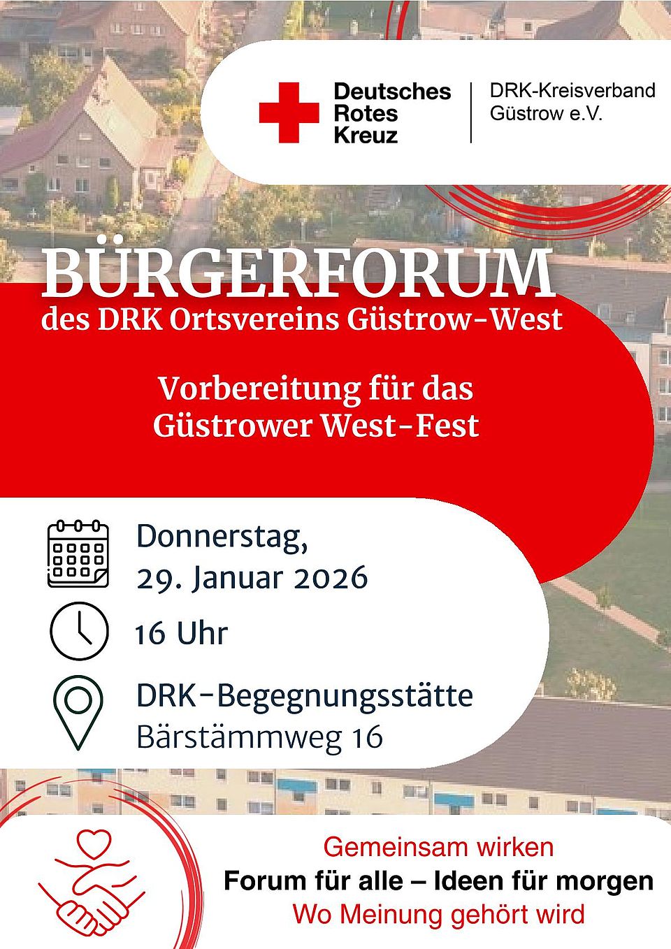 Bild zeigt den Einladungsflyer mit allen relevanten Daten