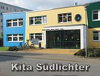 Bild zeigt das Gebäude der Kita Südlichter