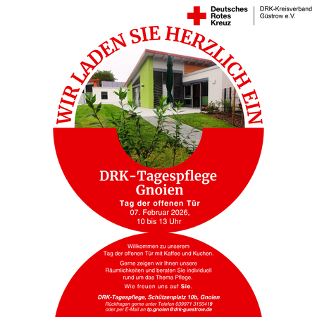Bild zeigt den Flyer mit allen relevanten Daten