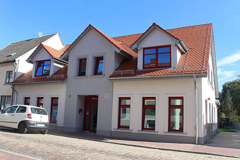 Bild zeigt das Gebäude der Tagespflege in Krakow am See