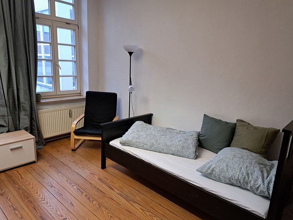 Bild zeigt den Schlafbereich der Wohnung 1