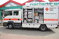 Bild zeigt einen Gerätewagen der Medical Task Force