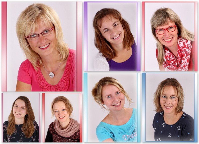 das Team der Kita "Pusteblume" Bild zeigt eine Collage der Teammitglieder