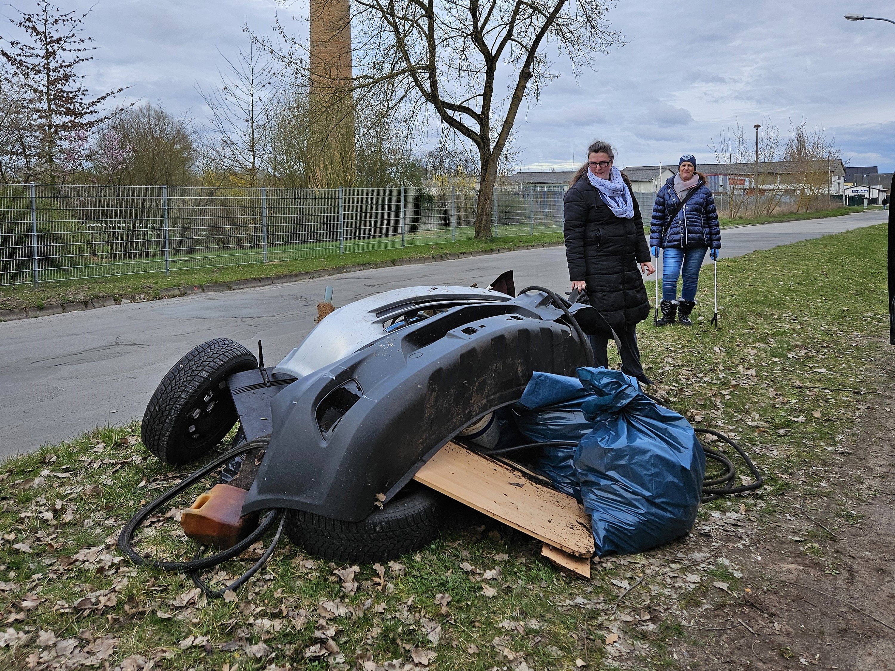 Bild zeigt die Menge an gesammeltem Unrat