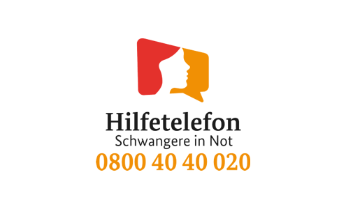 Bild zeigt ein Logo stilisiert ein Gesicht in Farbe weiß, mit rotem Haar und ockerfarbenem Hintergrund